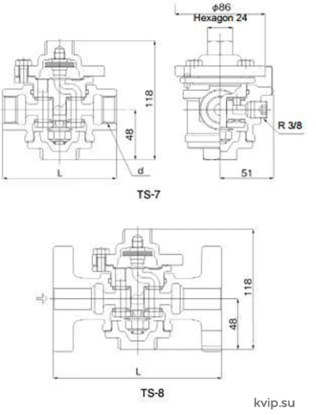 Yoshitake TS-8 Конденсатоотводчик термостатический_Р1 Yoshitake TS-8 Конденсатоотводчик термостатический_Р1